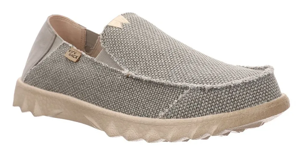 Kickback Mens Couch Vibe Slip On Canvas Shoes - Rocket Grey