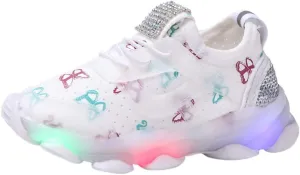 Kids Light Up Shoes Flash Sneakers Lightweight for Boys Girls Toddler Athletic Runing Walking Kids Tennis Shoes