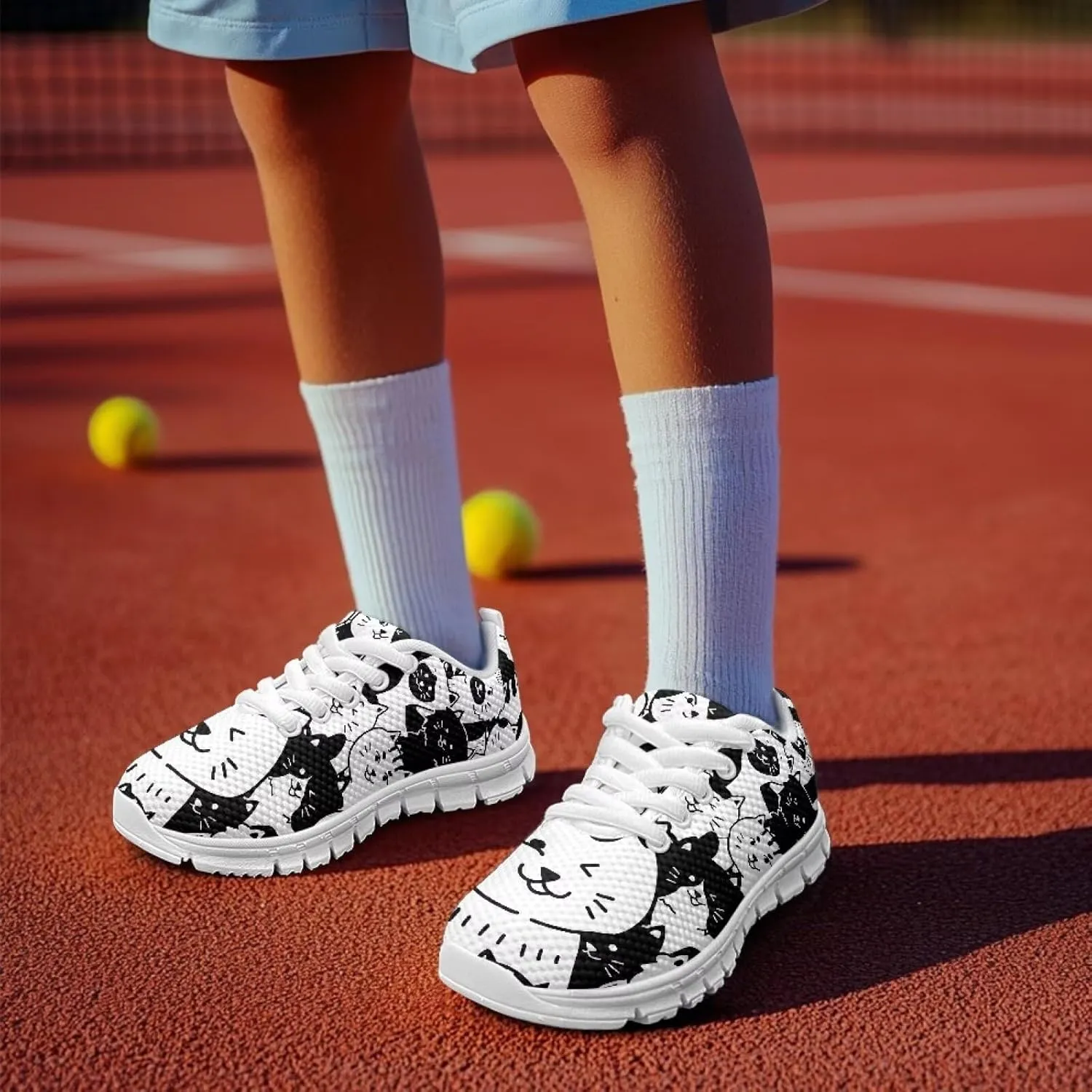 Kids Running Shoes for Girls Boys Breathable Non-Slip Mesh Sneakers