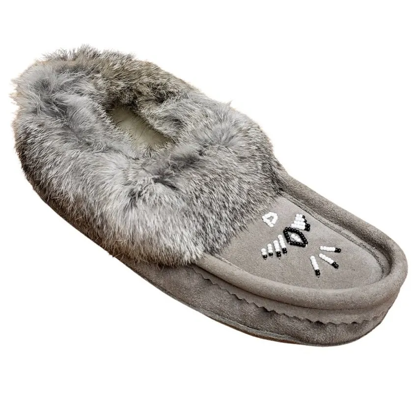 Ladies Moccasins - Grey