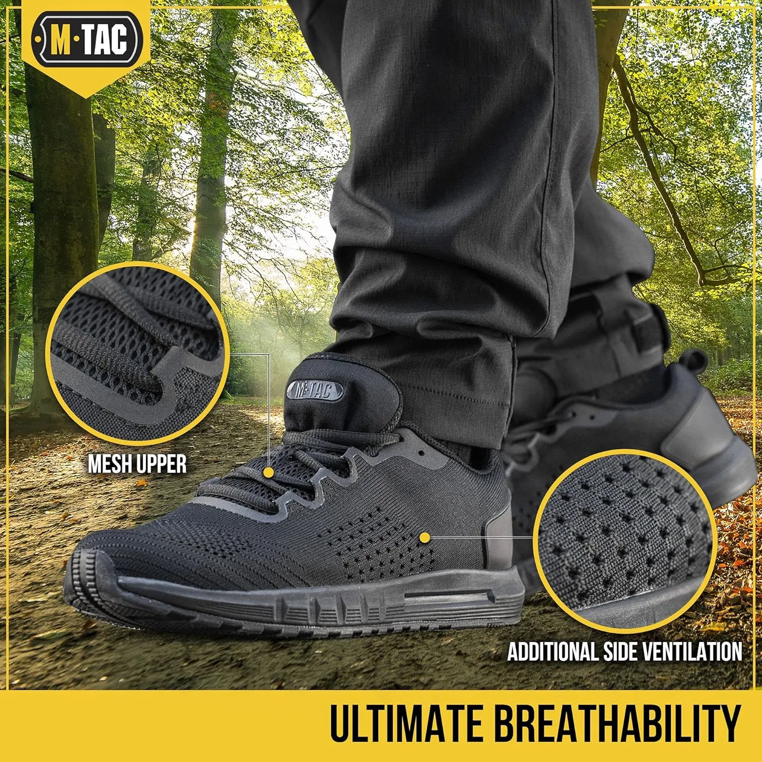 M-Tac Breathable Mesh Sneakers - Athletic Shoes for Men - Sport Running Sneakers for Walking, Workout, Gym, Training