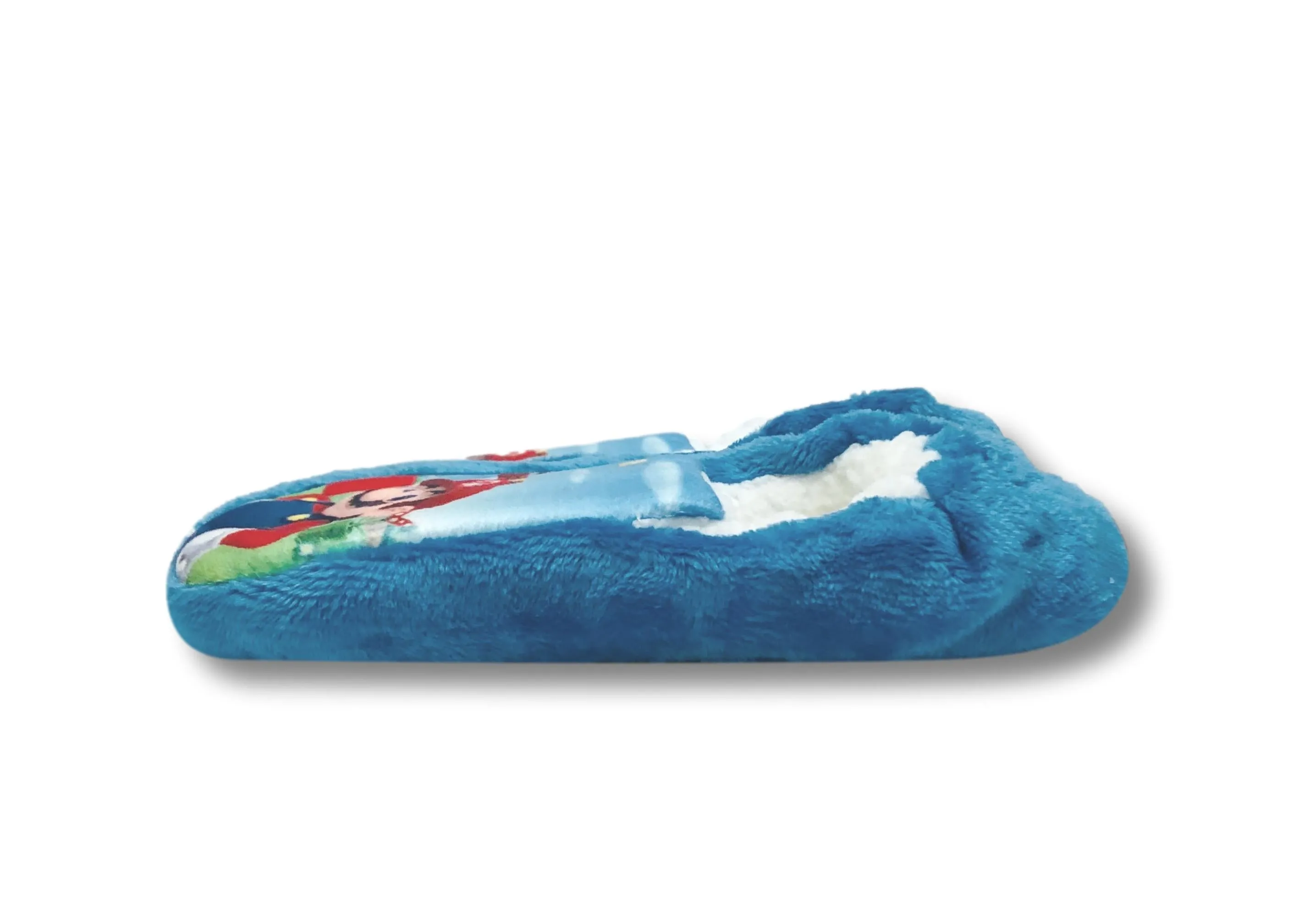 Mario Boys Slippers Fuzzy Moccasin House Shoes for Kids