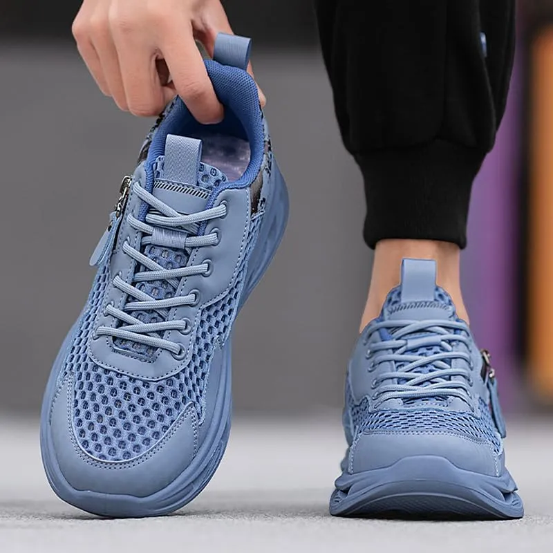 Men's Road Running Shoes Slip On Walking Shoes Breathable Non Slip Running Shoes Comfortable Fashion Sneakers for Men