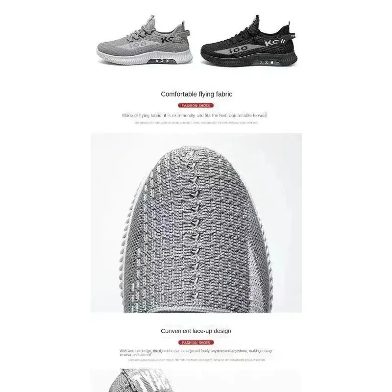 Mens Trendy Lightweight Mesh Sneakers  Breathable  Comfortable