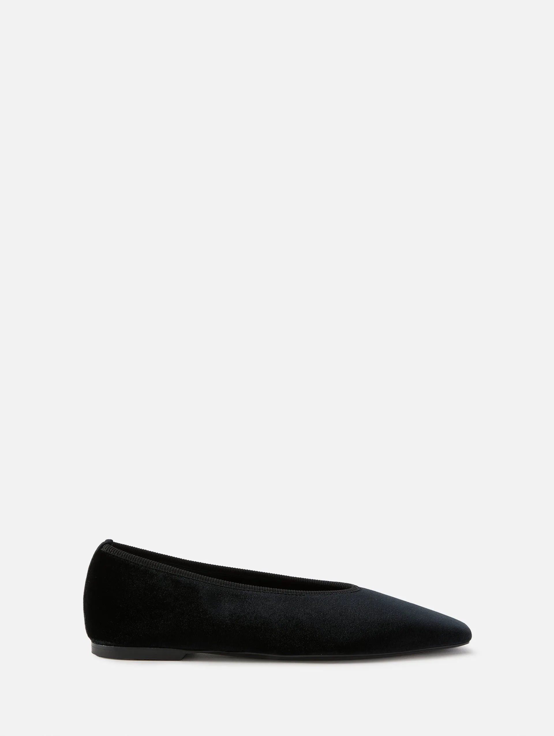 Minimalist Velvet Ballerina Flat