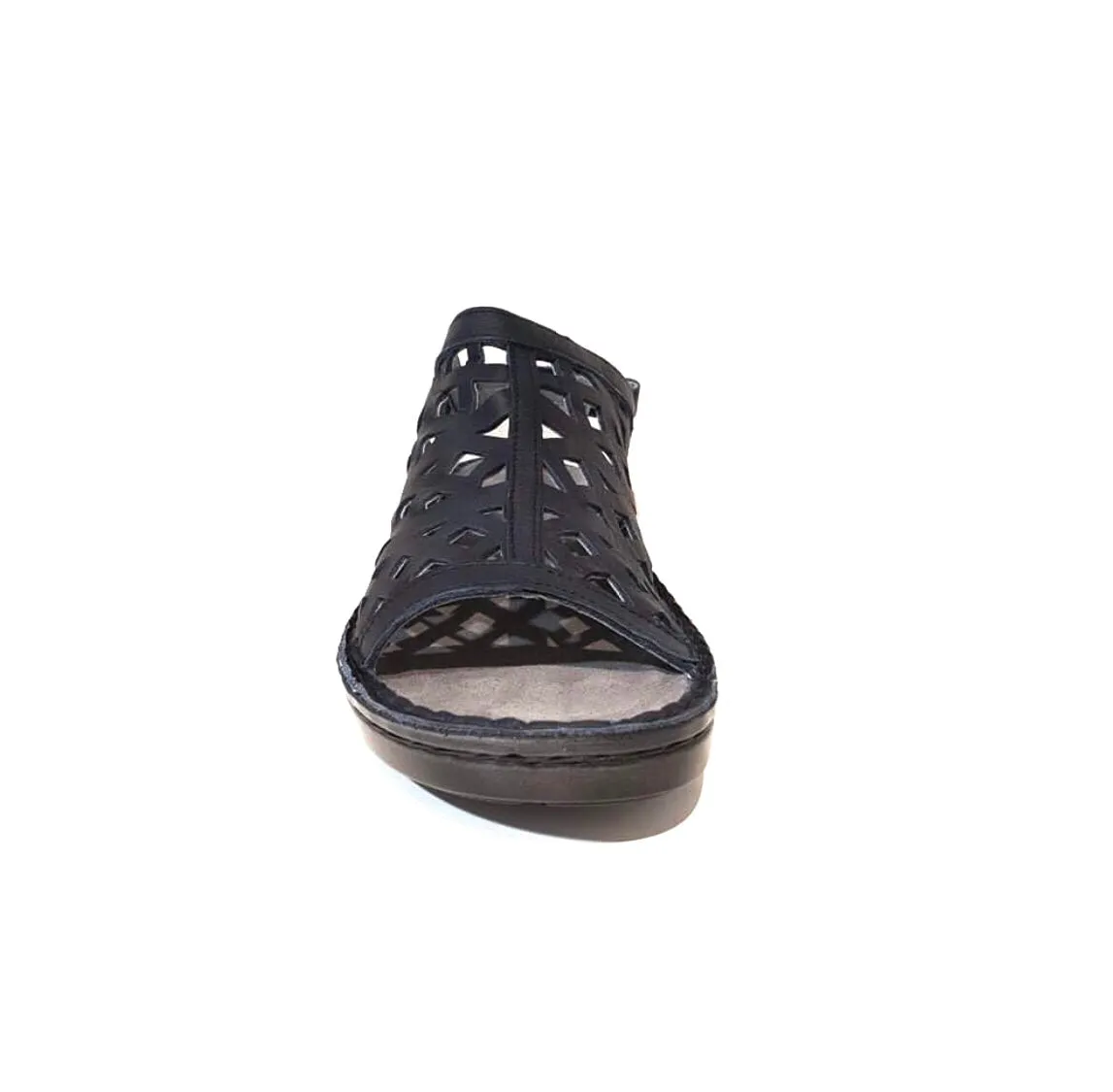 Naot Amadora Ink Blue Soft Leather Sandals Made In Israel