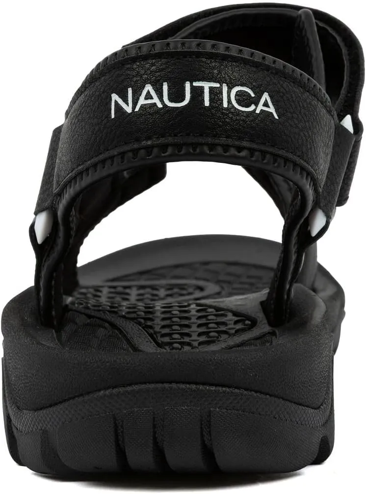 Nautica Men's Athletic Sport Sandals  Adjustable Strap, Comfortable Open-Toe Hiking & Walking Sandals with Cushioned Sole