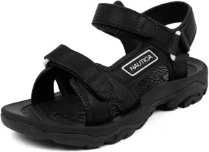 Nautica Men's Athletic Sport Sandals  Adjustable Strap, Comfortable Open-Toe Hiking & Walking Sandals with Cushioned Sole