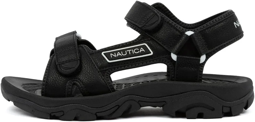 Nautica Men's Athletic Sport Sandals  Adjustable Strap, Comfortable Open-Toe Hiking & Walking Sandals with Cushioned Sole