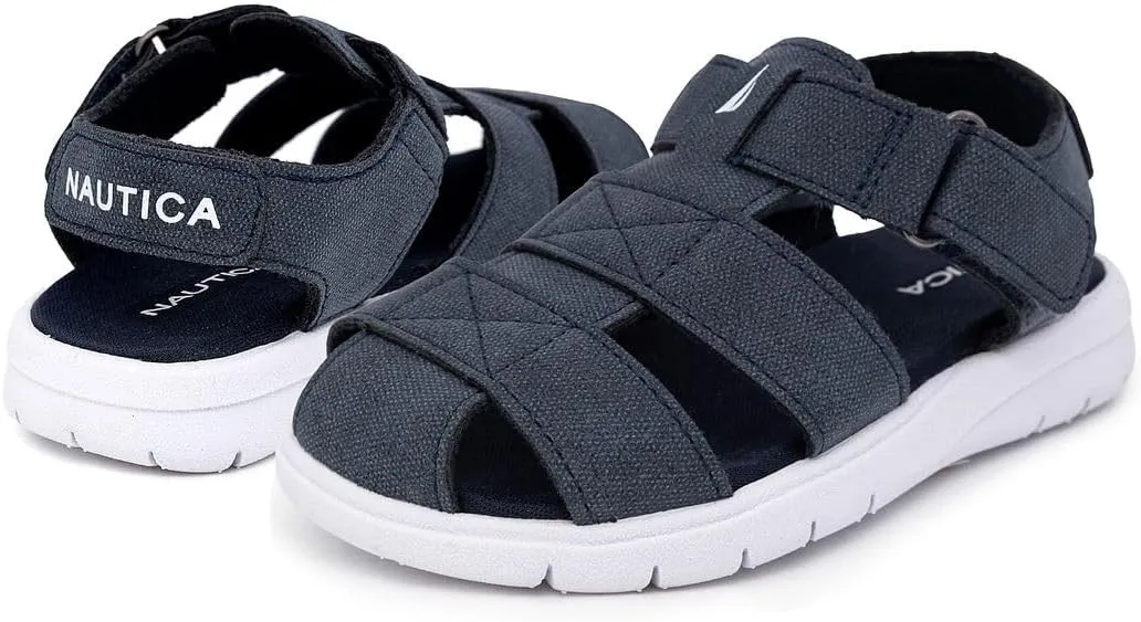 Nautica Toddler Sandals  Closed-Toe Athletic Summer Shoes for Boys & Girls with Adjustable Straps, Perfect for Active Play (Toddler & Little Kid Sizes)
