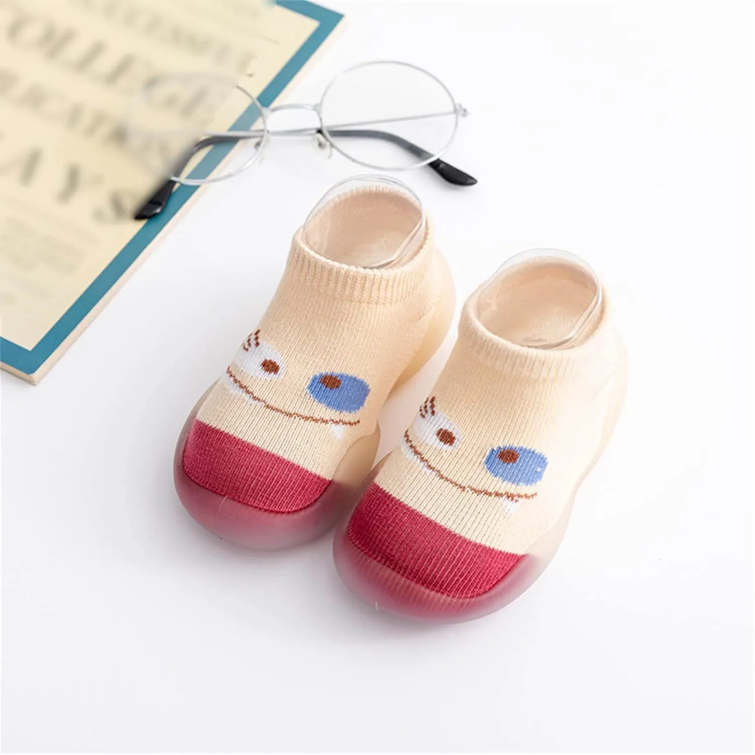 Newborn Shoes for Girls,Boys Girl Cartoon Socks Shoes Toddler Fleece WarmThe Floor Socks Non Slip Prewalker Boys Shoes