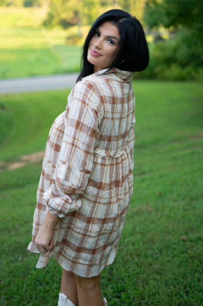 Plaid Babydoll Dress by Poppy Lee Lane