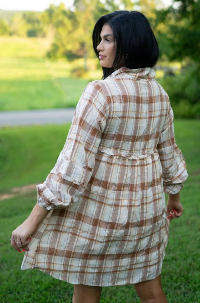 Plaid Babydoll Dress by Poppy Lee Lane