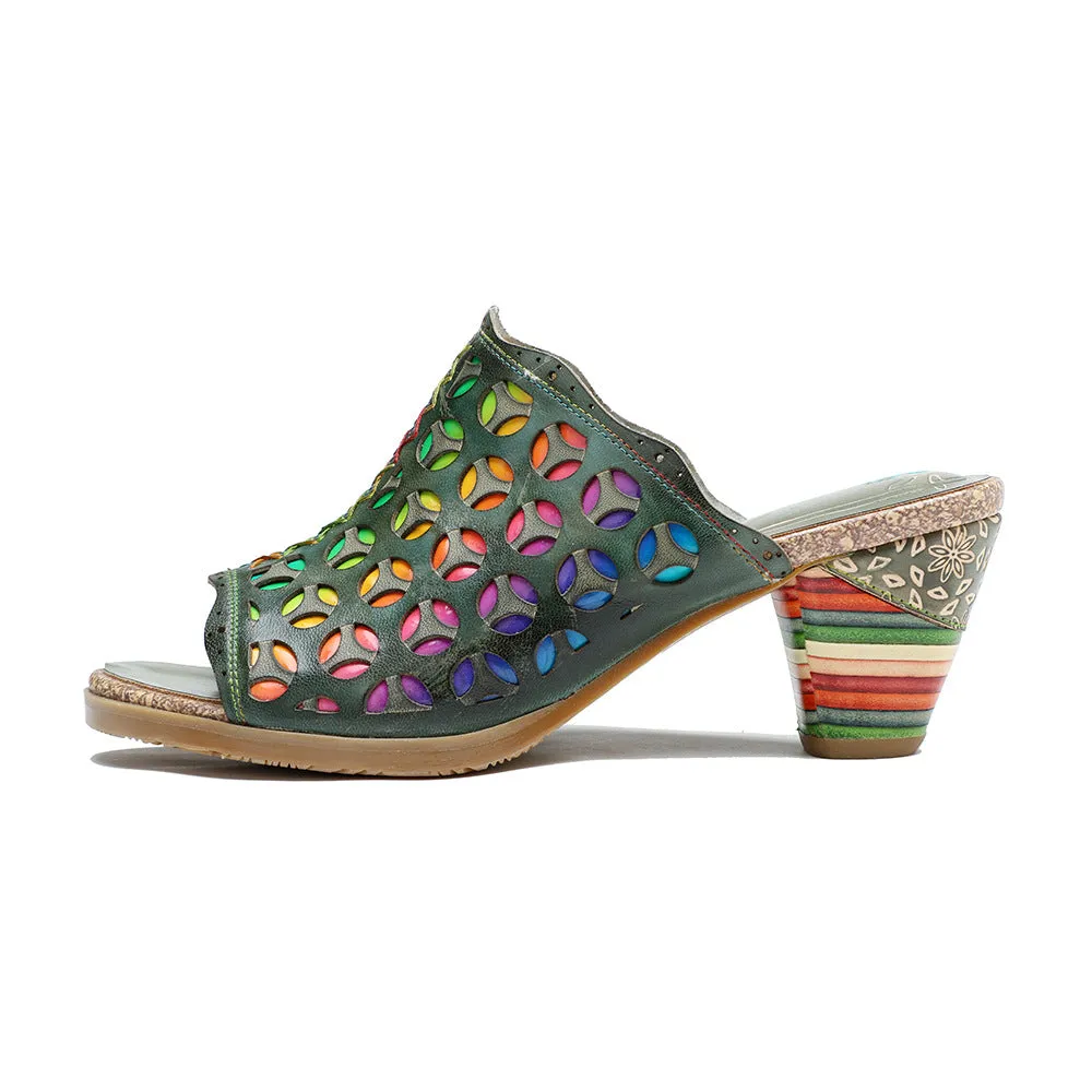 Retro Colorful Hollow and Comfortable Sandals
