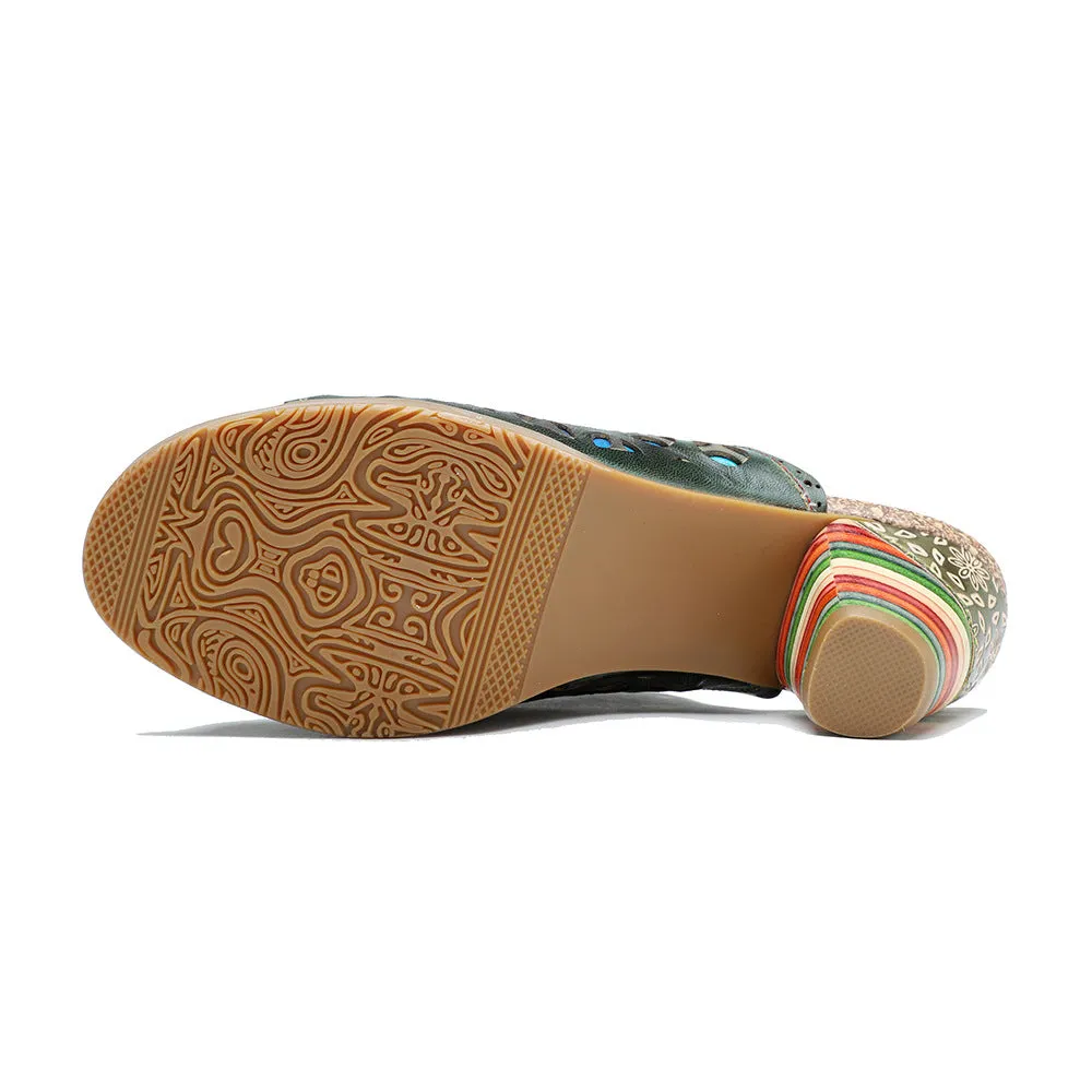 Retro Colorful Hollow and Comfortable Sandals