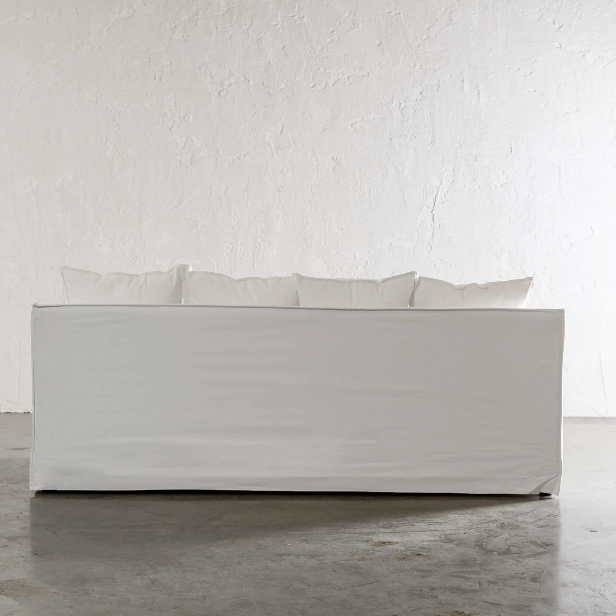 SEVILLA 3 SEATER SLIP COVER SOFA   |  POLAR WHITE