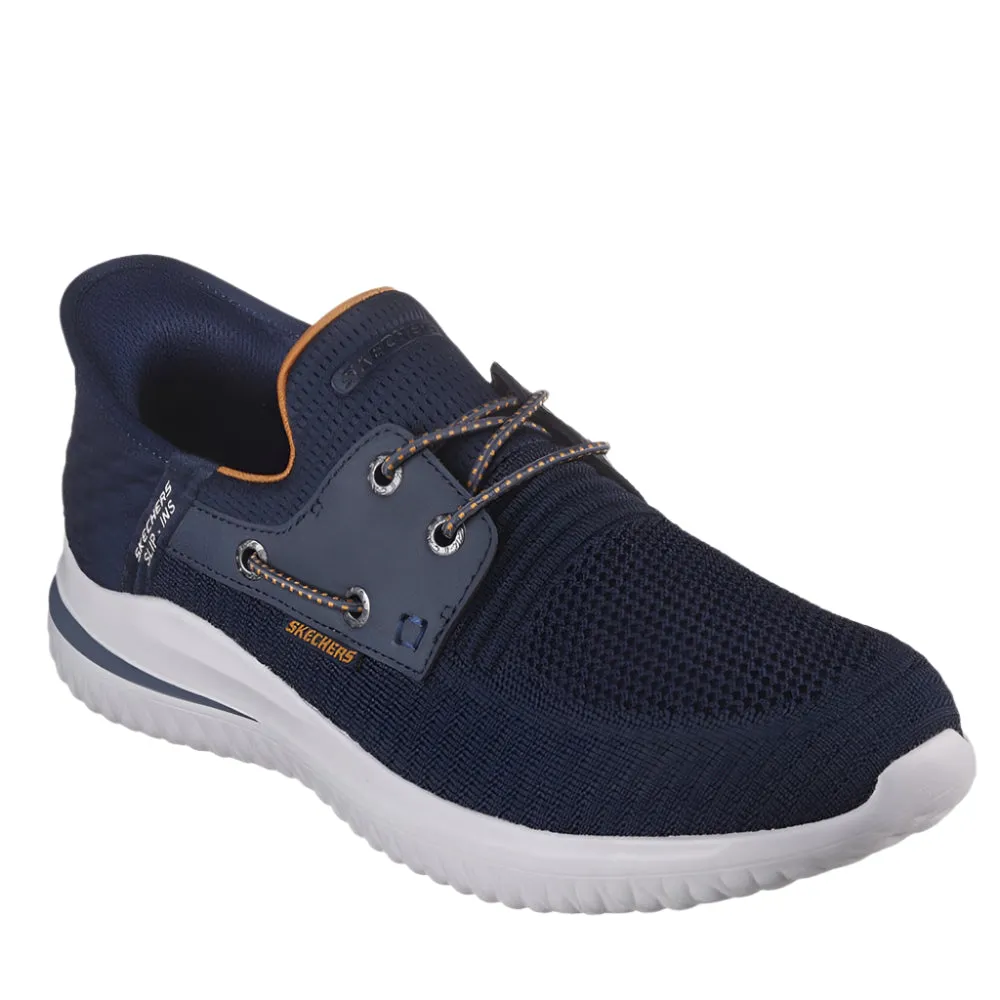 Skechers Men's Delson 3.0 - Roth Hands-Free Slip On Navy