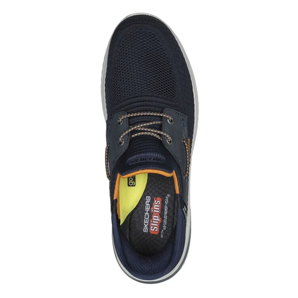 Skechers Men's Delson 3.0 - Roth Hands-Free Slip On Navy