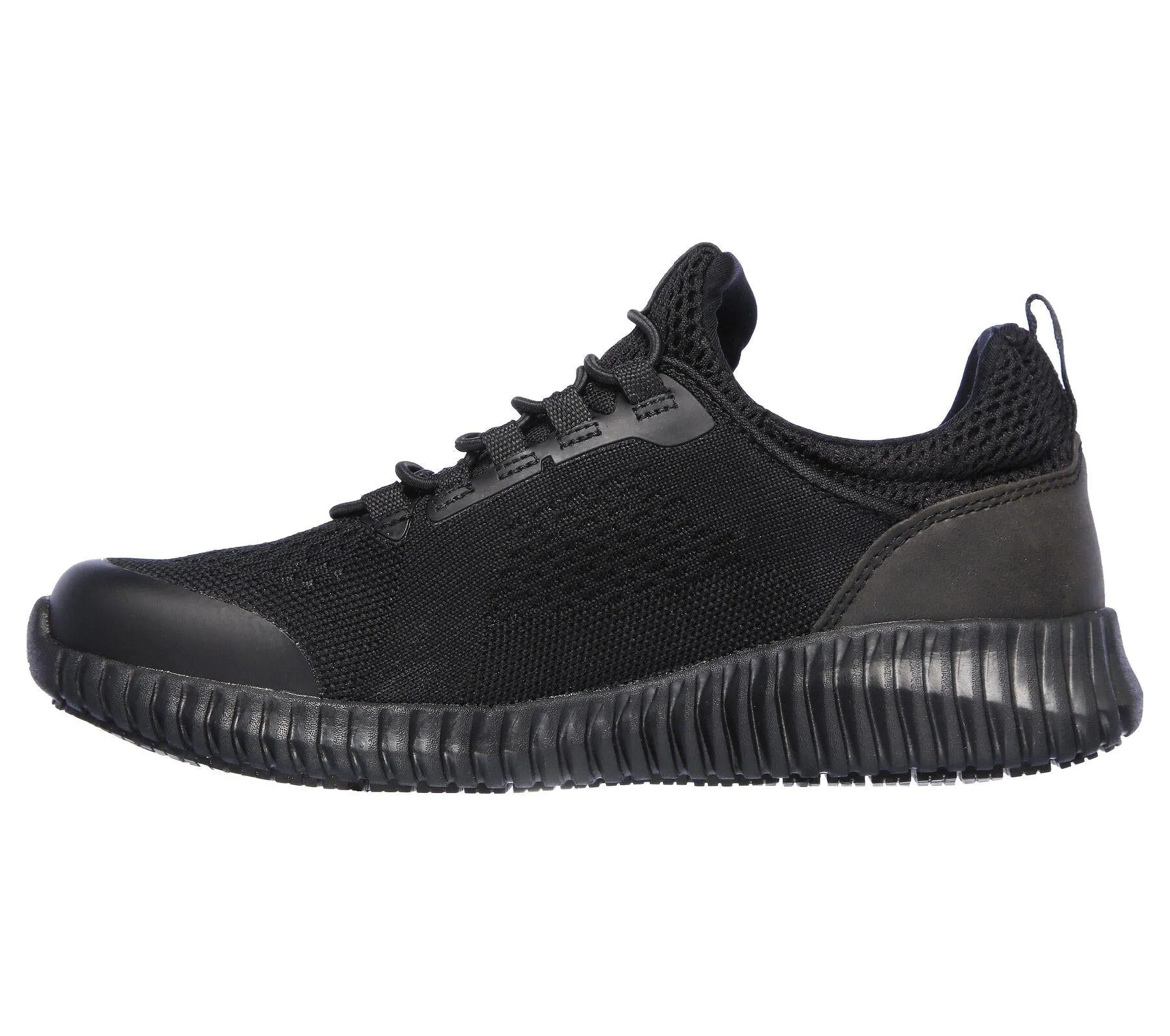 Skechers Women's Work Relaxed Fit Cessnock-Carrboro SR Shoes in Black 3 to 9