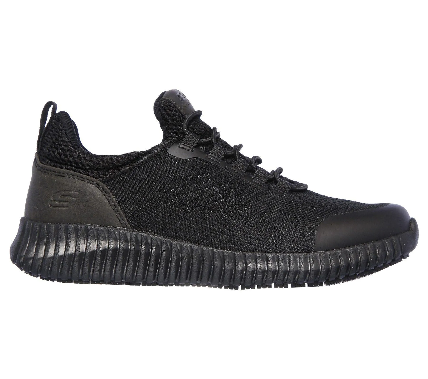 Skechers Women's Work Relaxed Fit Cessnock-Carrboro SR Shoes in Black 3 to 9