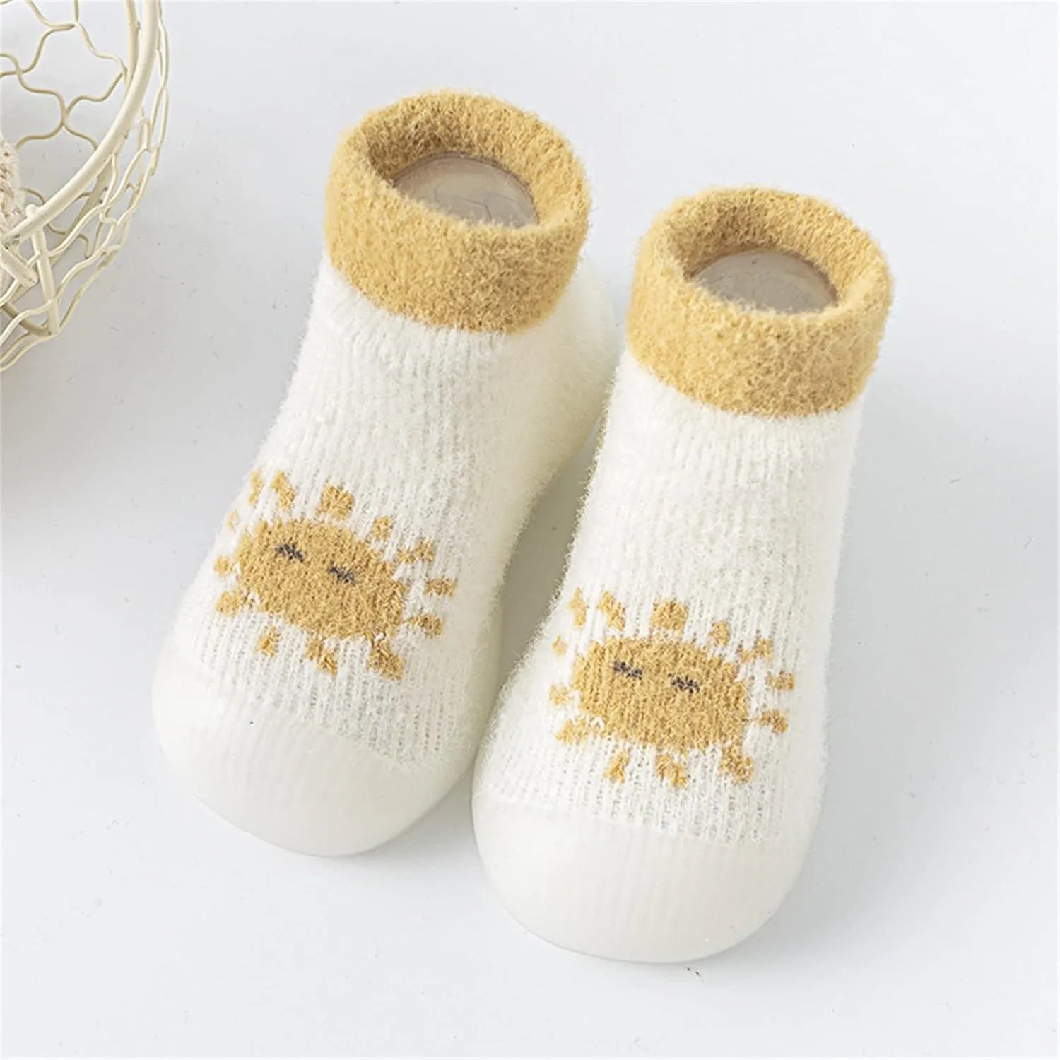 Sock Shoes Toddler,Kids Newborn Boys Girls Shoes First Walkers Cute Cartoon Warm Thickened Antislip Sock Shoess Shoes