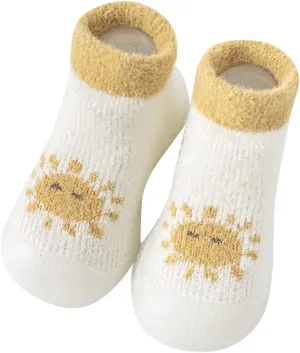 Sock Shoes Toddler,Kids Newborn Boys Girls Shoes First Walkers Cute Cartoon Warm Thickened Antislip Sock Shoess Shoes