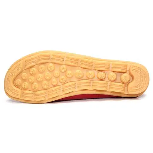 Soft Leather Round Toe Comfy Flats For Women