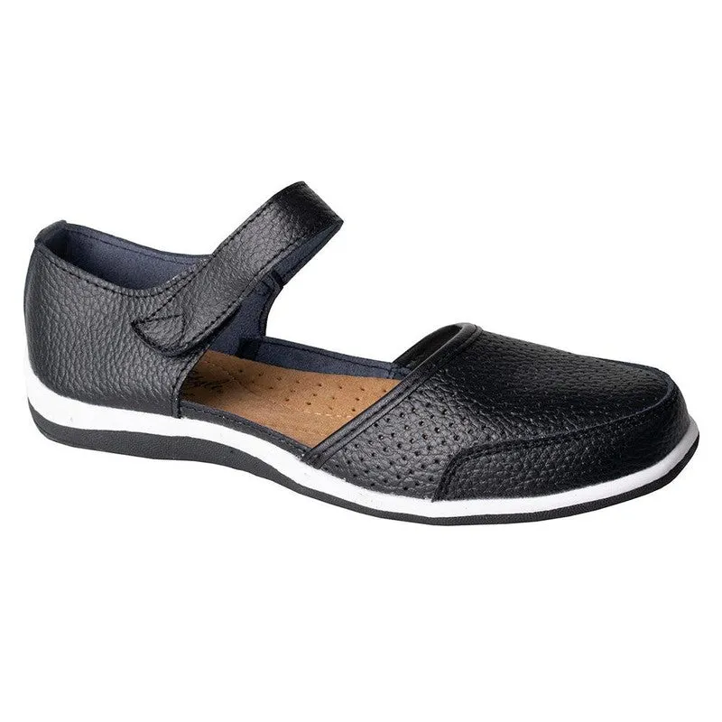 Soft Style by Hush Puppies Shondra Leather Sandal - Black