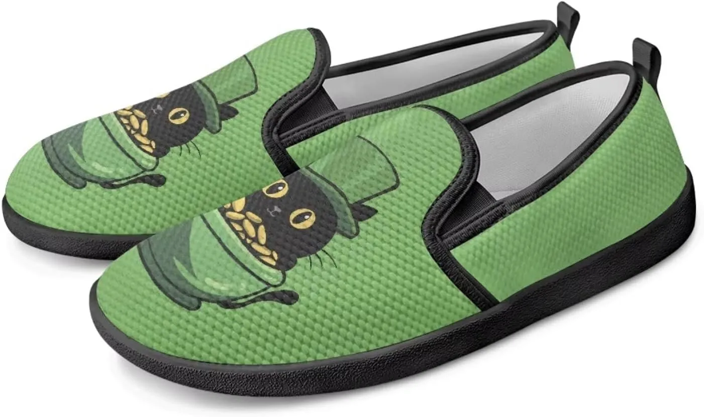 St. Patrick's Day Holiday Dress Walking Shoes Women Trendy Casual Sneakers Comfy Slip On Breathable Gym Workout Fitness Size 5.5-10.5
