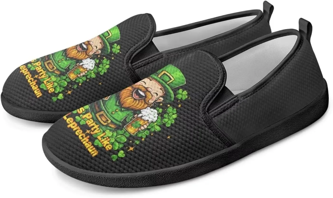 St. Patrick's Day Holiday Dress Walking Shoes Women Trendy Casual Sneakers Comfy Slip On Breathable Gym Workout Fitness Size 5.5-10.5