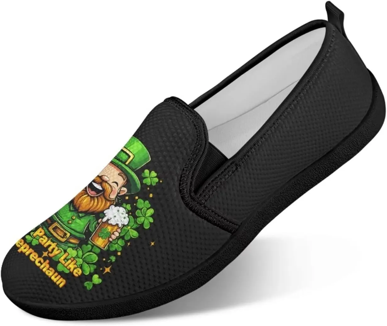 St. Patrick's Day Holiday Dress Walking Shoes Women Trendy Casual Sneakers Comfy Slip On Breathable Gym Workout Fitness Size 5.5-10.5