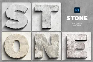 Stone Effect Photoshop Action