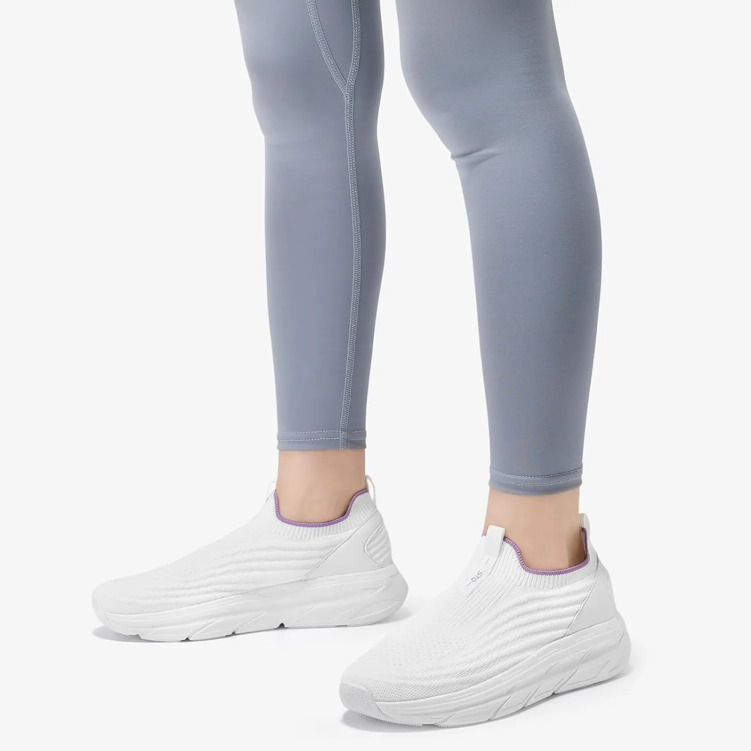 STQ Women's Slip On Walking Tennis Shoes Cushion Comfortable Orthopedic Sneakers Breathable Non-Slip Athletic Gym Workout Shoe