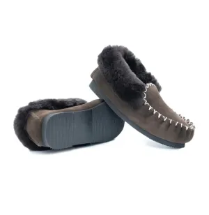 Thick Sole Moccasins  - Chocolate Brown