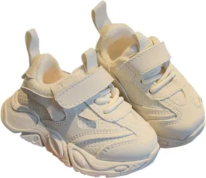 Toddler Cute Shoes New Solid Color Plus Velvet Breathable Non Slip Children's Flat Bottom Sneakers Breathable Sneakers