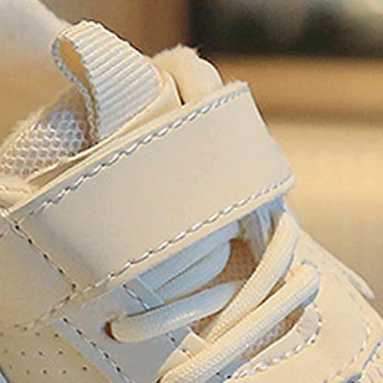 Toddler Cute Shoes New Solid Color Plus Velvet Breathable Non Slip Children's Flat Bottom Sneakers Breathable Sneakers