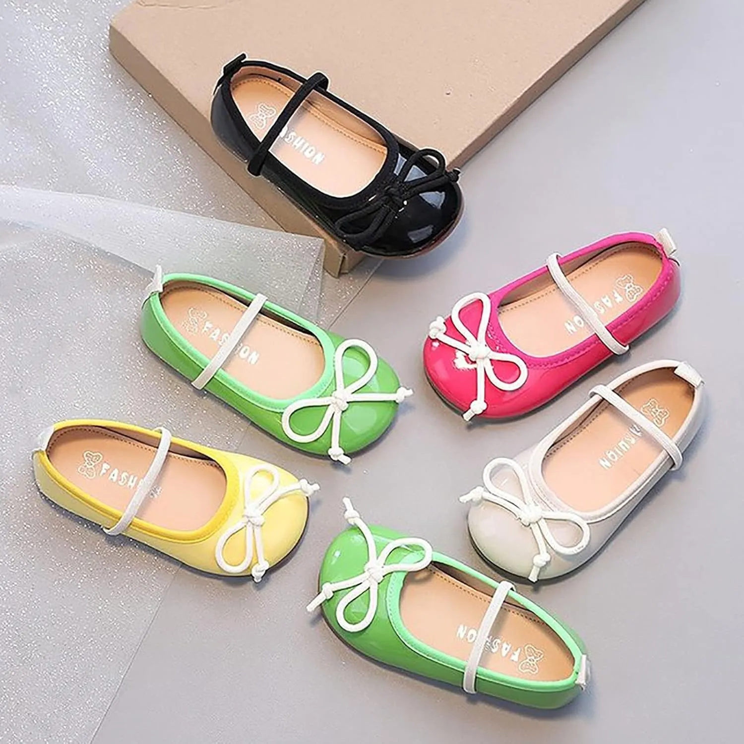 Toddler Girl Mary Jane Dress Shoes Little Girl School Shoes Soft Sole Non Slip Faux Leather Shoes Girl Dress Shoes