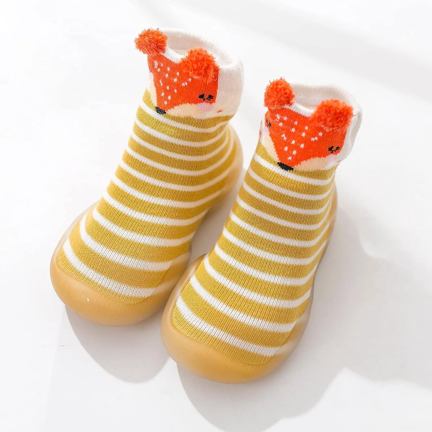 Toddler Girl Shoes,Toddler Baby First Walkers Socks Shoes Cartoon Animals Elastic Non-Slip Baby Shoes Baby Booties