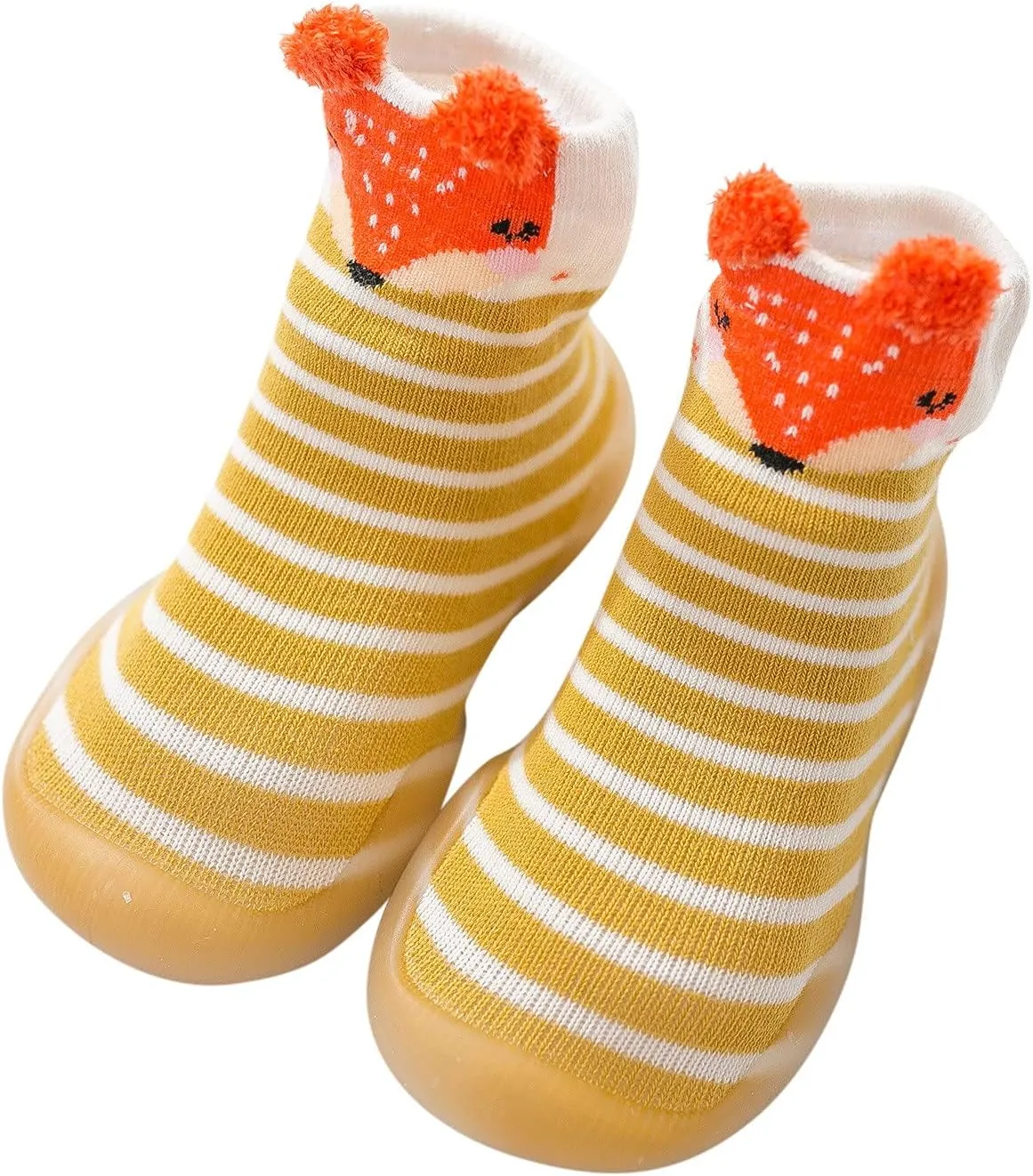Toddler Girl Shoes,Toddler Baby First Walkers Socks Shoes Cartoon Animals Elastic Non-Slip Baby Shoes Baby Booties