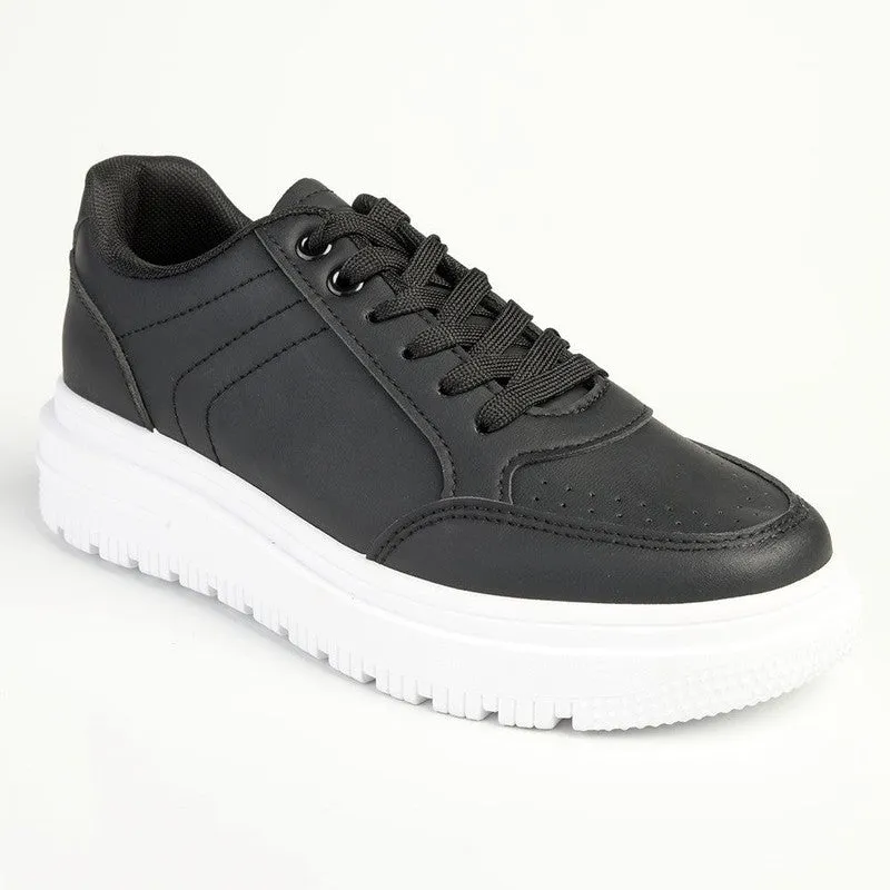 Tom Tom Lace Up Sneaker - Black / White