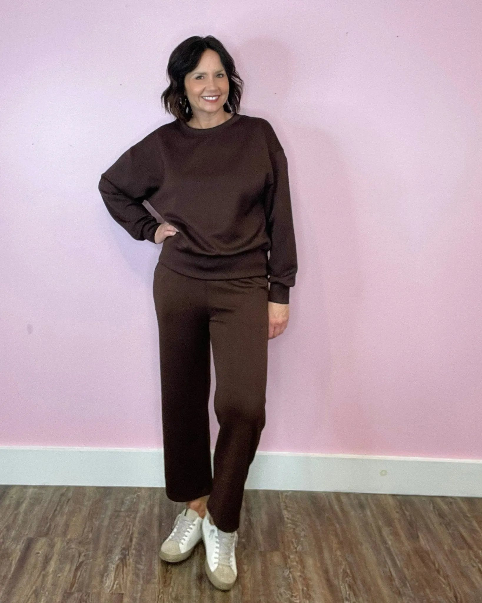 Ultra Comfy Sweatshirt & Cropped Leg Pant Set