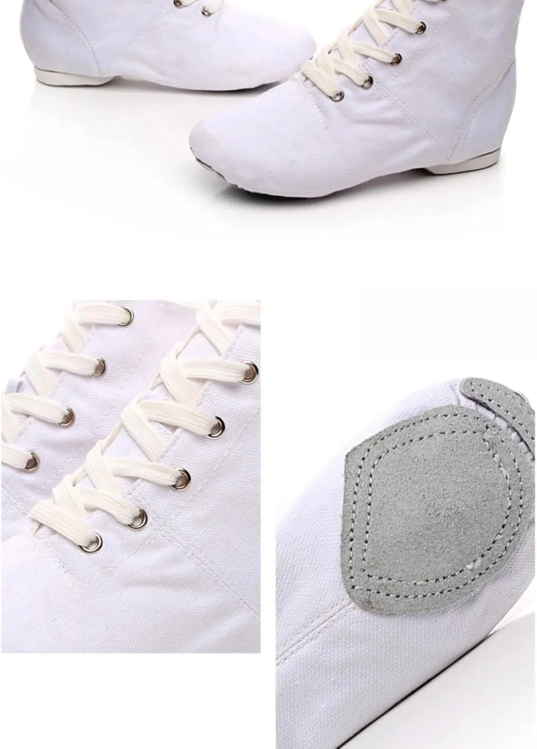 Unisex Kids Canvas Dance Shoes Jazz Shoes for Teens Girls Dance Boots Split Sole Ballroom Dancing Flat Shoes
