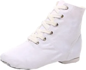 Unisex Kids Canvas Dance Shoes Jazz Shoes for Teens Girls Dance Boots Split Sole Ballroom Dancing Flat Shoes