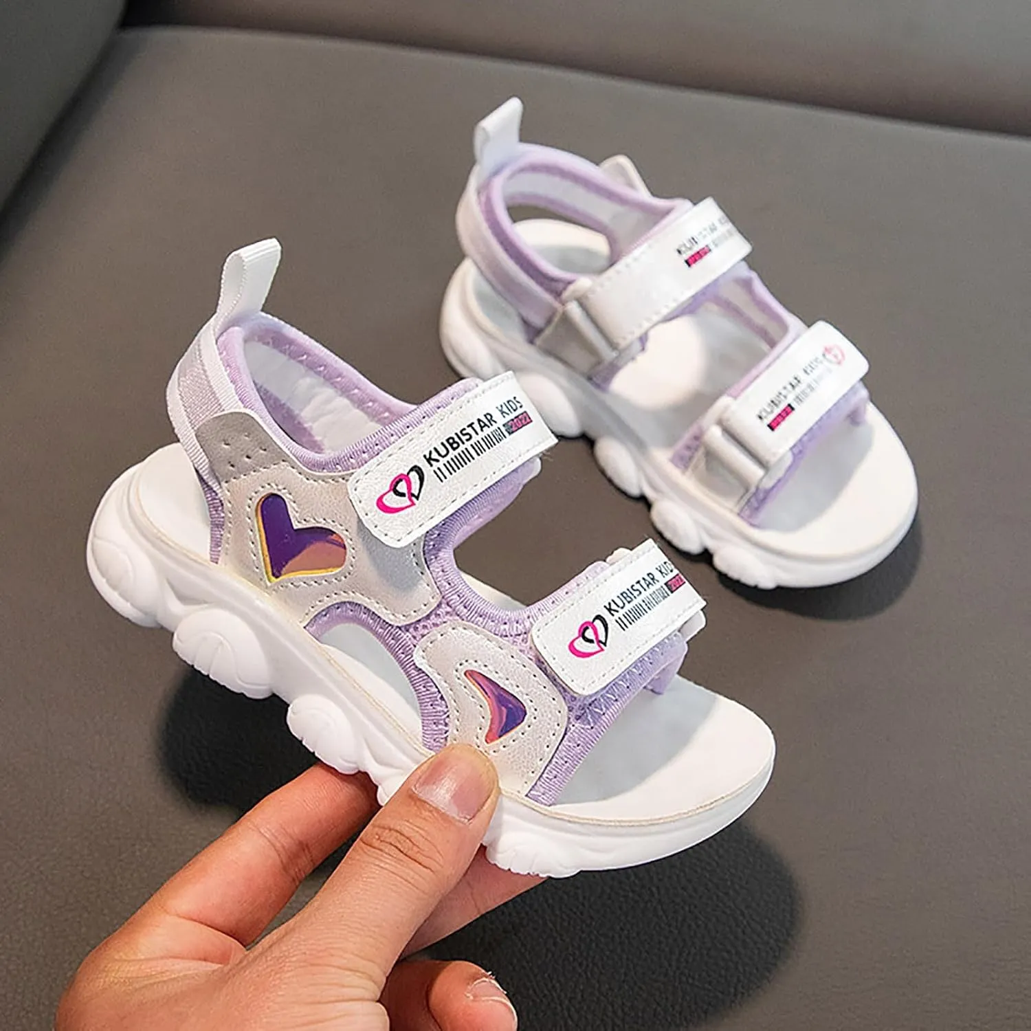 Unisex Slides for Indoor and Outdoor Girls Sandals Comfortable Soft Sole Open Toe Fashionable Thick Sole Beach Outdoor Sandals Flower Girl Shoes