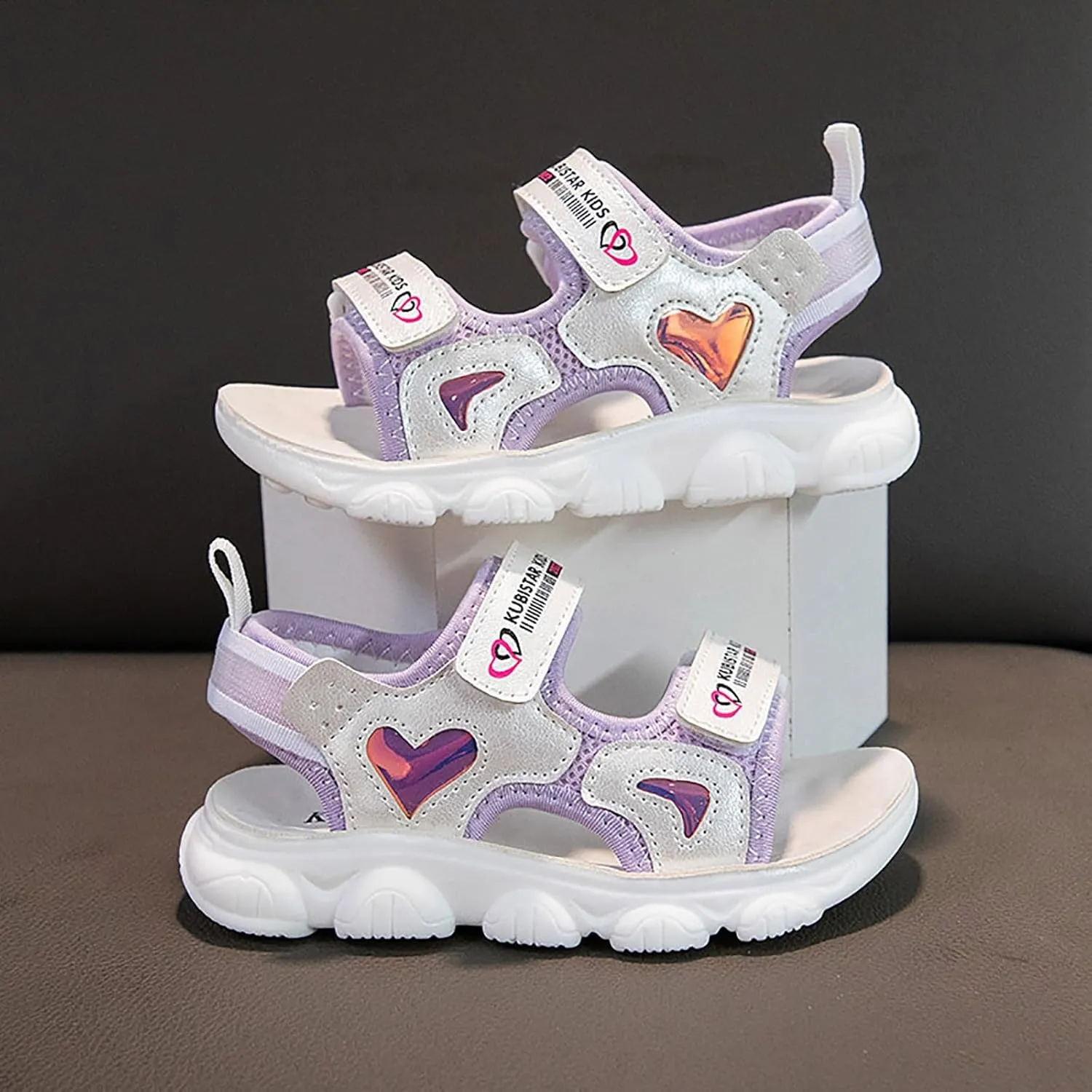 Unisex Slides for Indoor and Outdoor Girls Sandals Comfortable Soft Sole Open Toe Fashionable Thick Sole Beach Outdoor Sandals Flower Girl Shoes