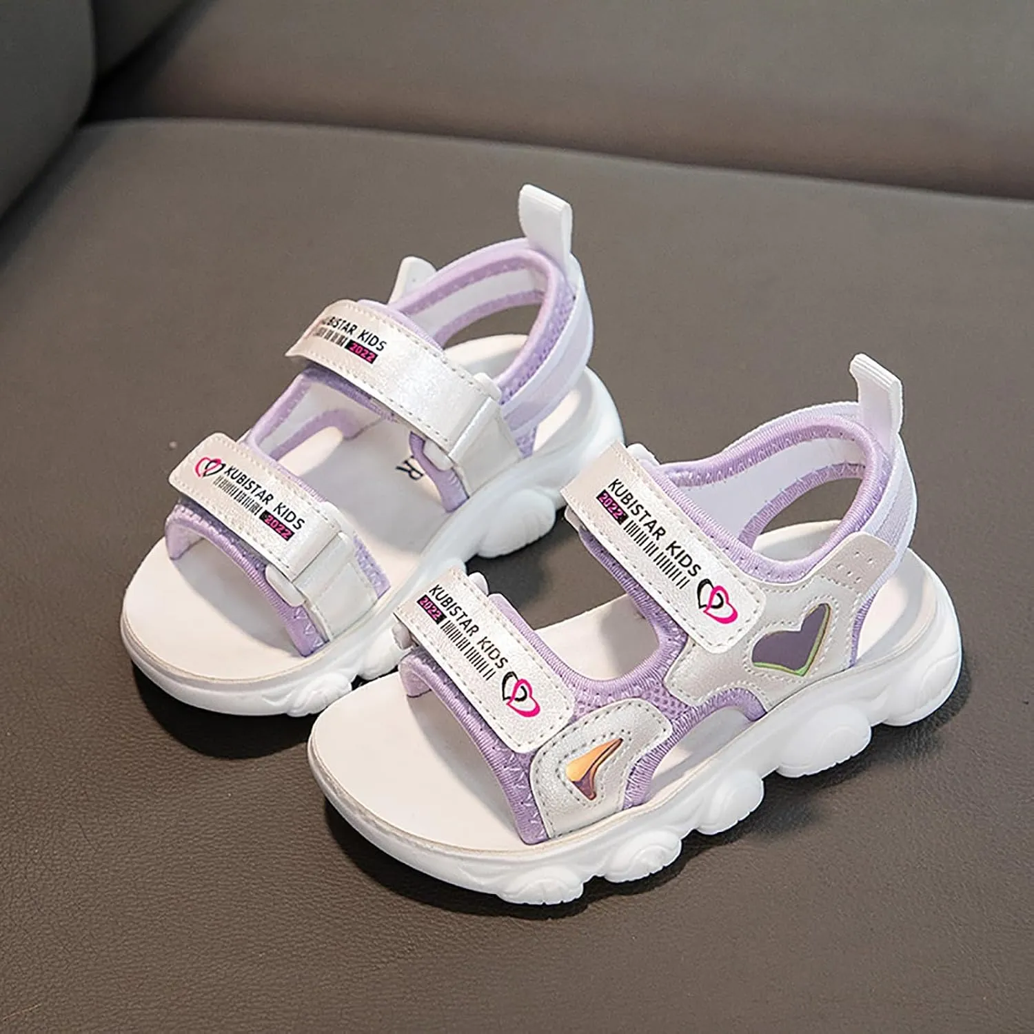 Unisex Slides for Indoor and Outdoor Girls Sandals Comfortable Soft Sole Open Toe Fashionable Thick Sole Beach Outdoor Sandals Flower Girl Shoes
