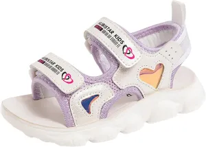 Unisex Slides for Indoor and Outdoor Girls Sandals Comfortable Soft Sole Open Toe Fashionable Thick Sole Beach Outdoor Sandals Flower Girl Shoes