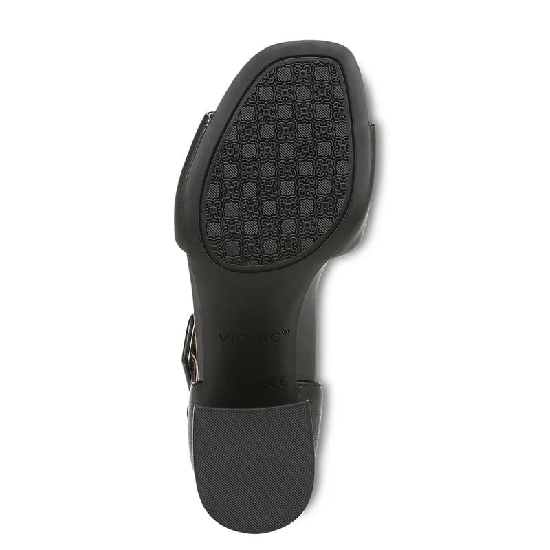 Vionic Women's Chardonnay Heeled Sandals- Black