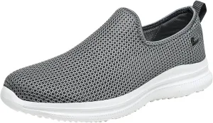 Women's Fashion Sneaker Mesh Slip On Black Non Slip Shoes for Women Comfortable White Running Shoes Men Suede Loafers Women Fashion Sneakers for Women