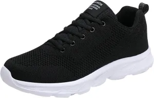 Womens Lace Up Running Shoes Non Slip Walking Shoes Slip On Shoes Women Mesh Ladies Casual Shoes Black Sneakers Red Tennis Shoe Cross Trainer Shoe